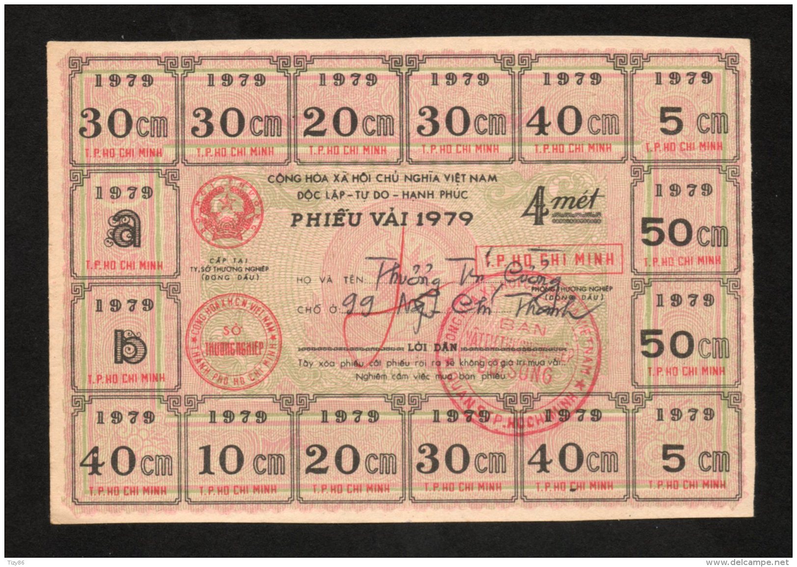 Banconota Vietnam Phieu Vai 1979 - Viêt-Nam