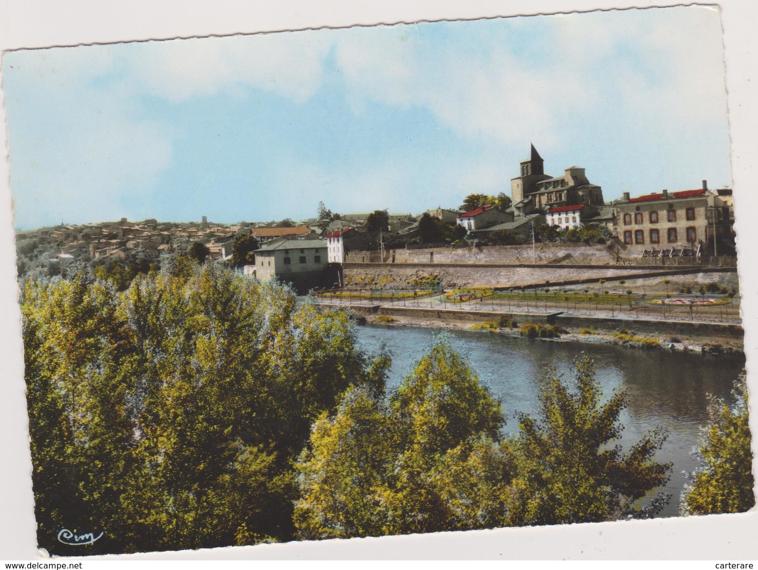 Pont-du Chateau,bords De L'allier,vue Magnifique ,église,puy De Dome,1964,puy De Dome - Pont Du Chateau