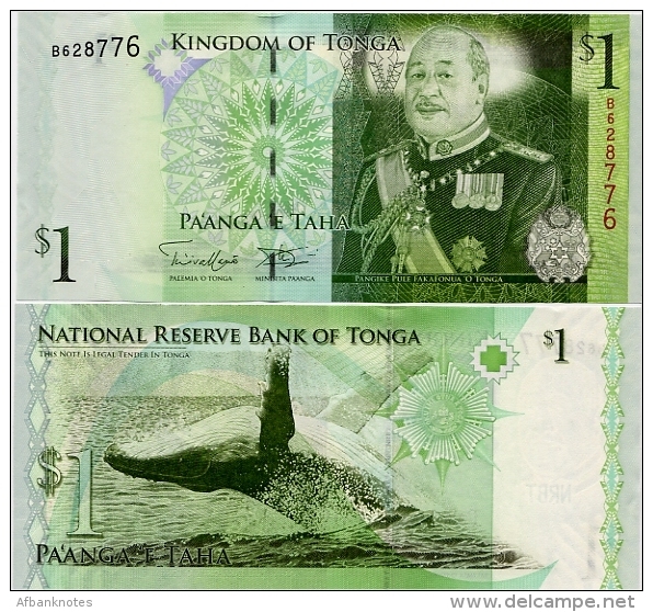 TONGA       1 Pa'anga       P-37[b]       ND (2011)       UNC - Tonga