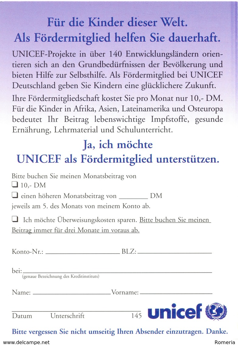 Allemagne - Unicef - - Missions