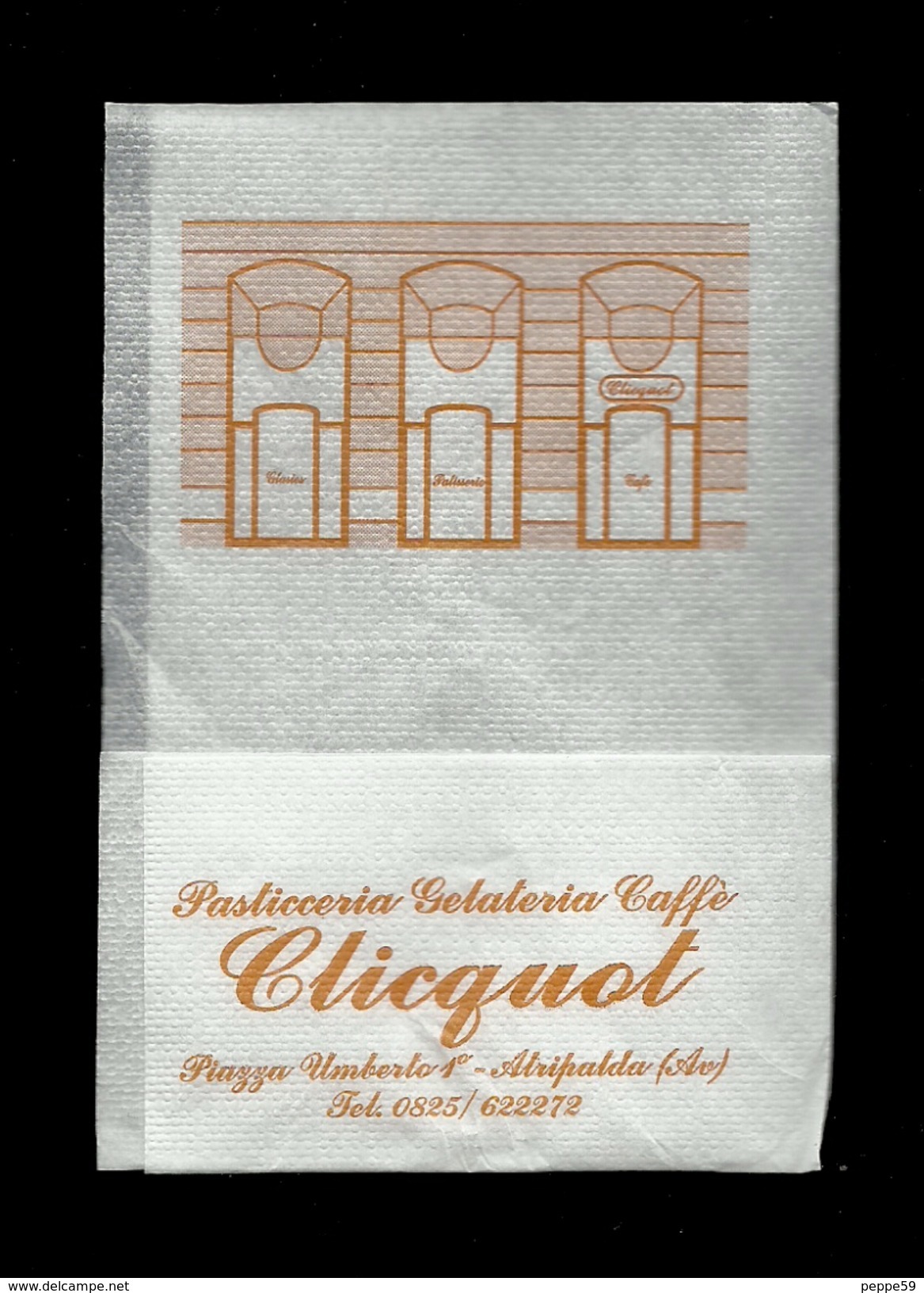 Tovagliolino Da Caffè - Caffè Clicqout - Serviettes Publicitaires