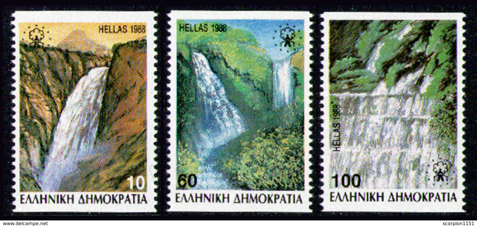 GREECE 1988 - Set Imperforated Horiz. MNH** - Unused Stamps