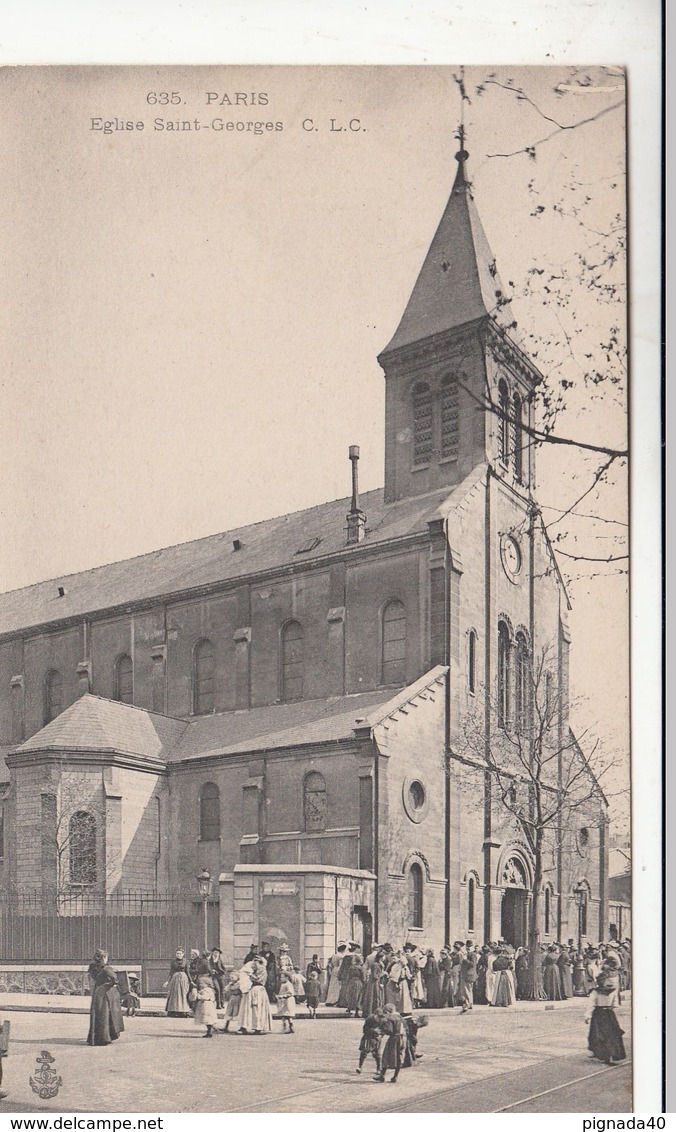 Cp , 75 , PARIS , Église Saint-Georges - Eglises
