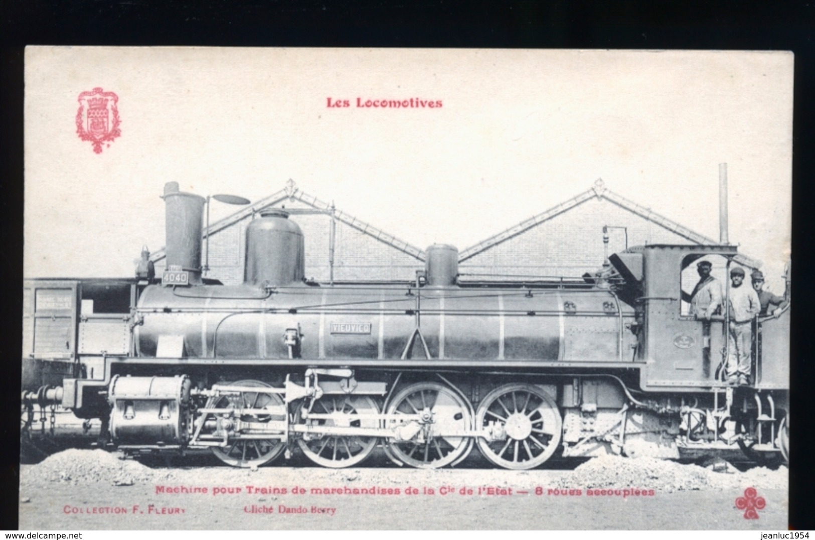 LOCOMOTIVE COMPA LE L ETAT 040 - Gares - Avec Trains