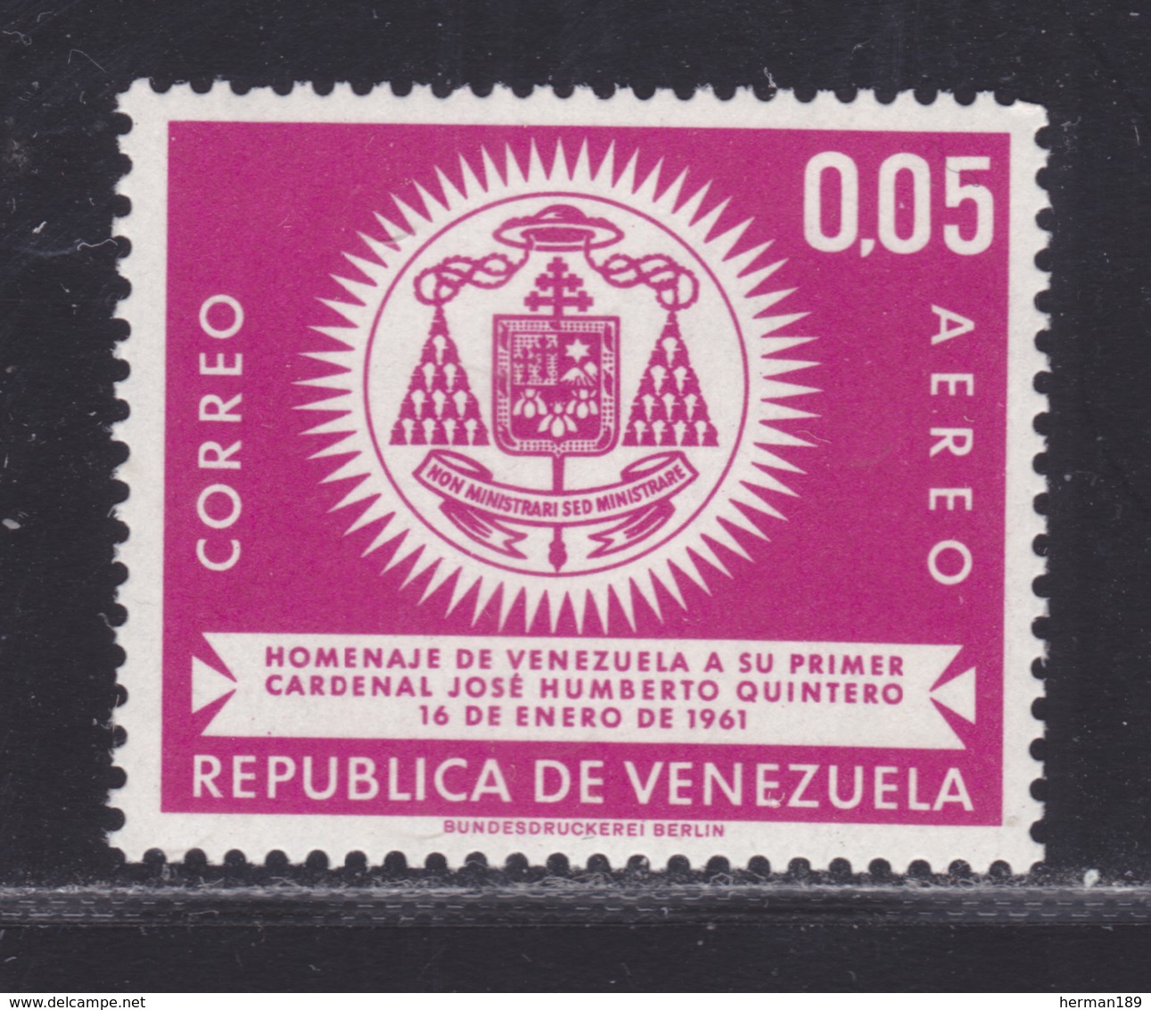 VENEZUELA AERIENS N°  750 ** MNH Neuf Sans Charnière, TB (D5842) Cardinal Mgr José Humberto Quintero - Venezuela