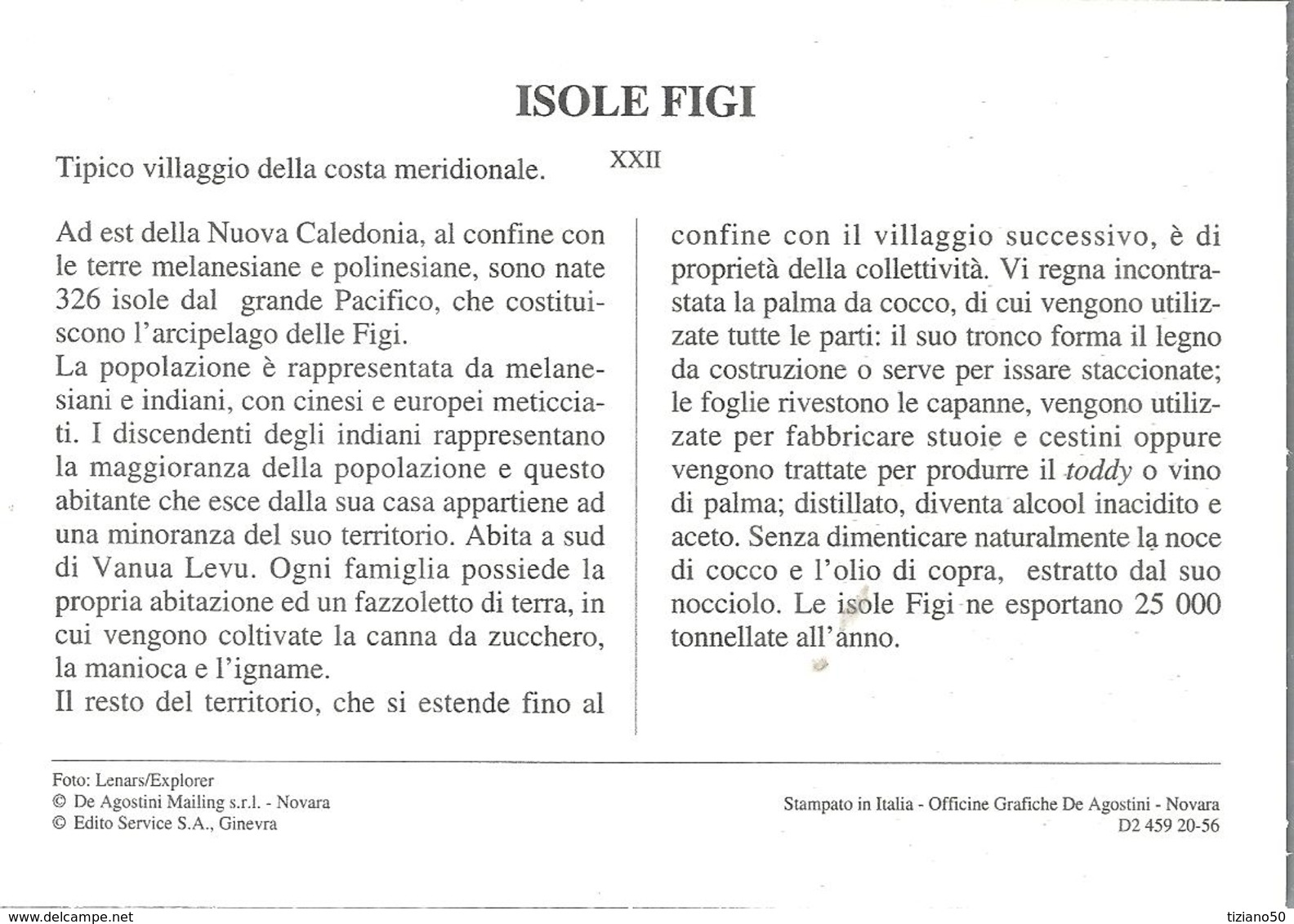 ISOLE FIGI.TIPICO VILLAGGIO DELLA COSTA MERIDIONALE.-IMMAGINI DAL MONDO-4352 - Oceanië