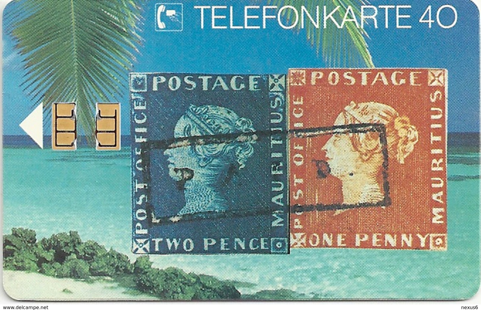 Germany - Briefmarken 3 - Blaue & Rote Mauritius - E 03-08.91 - 30.000ex, Used - E-Series : Edición Del Correo Alemán