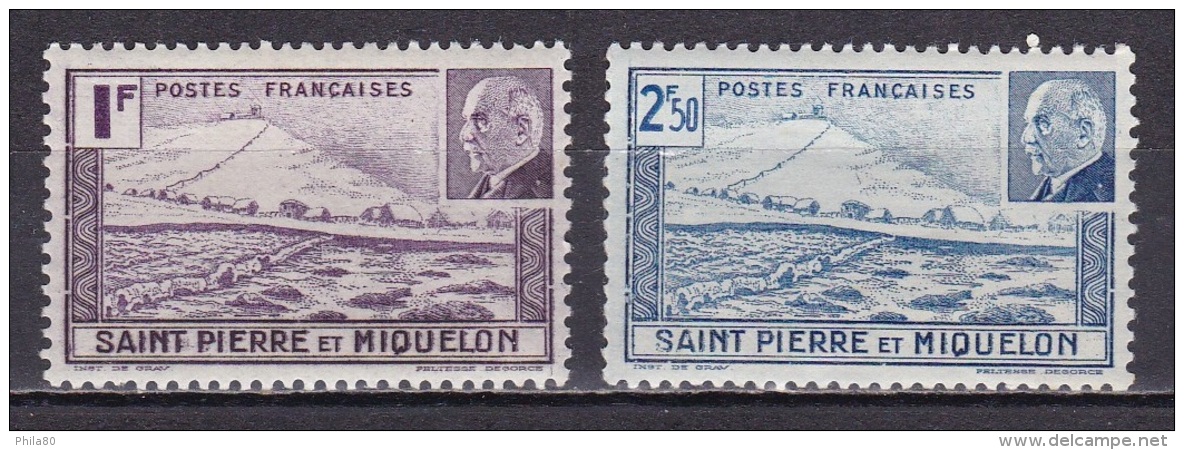 St Pierre Et Mqn N°210*,211* - Unused Stamps