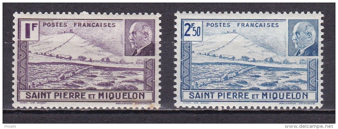 St Pierre Et Mqn N°210*,211* - Neufs
