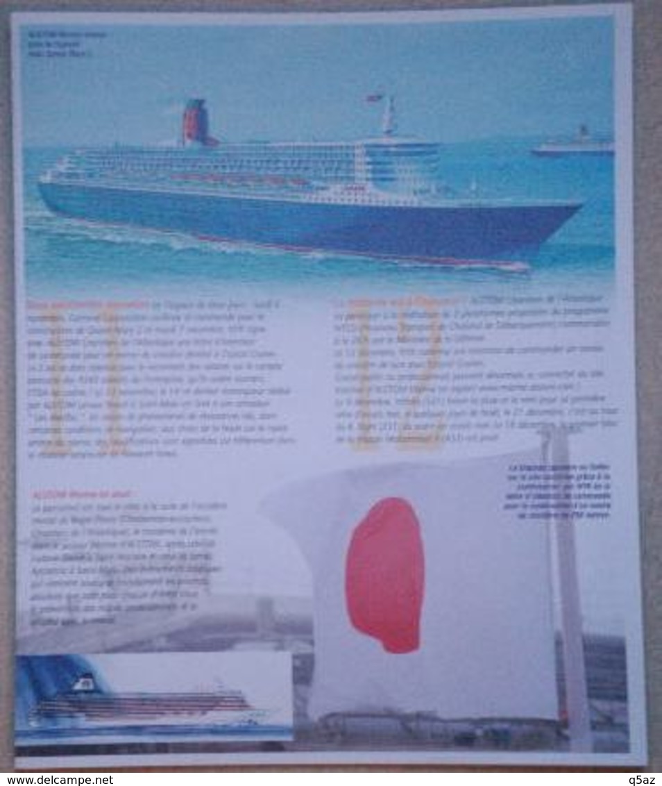 Eq2.d- 2 Documents Chantiers De L'Atlantique Paquebot Bateau Navale Queen Mary 2 QM2 Millenium RCCL Cunard Liner - Autres & Non Classés