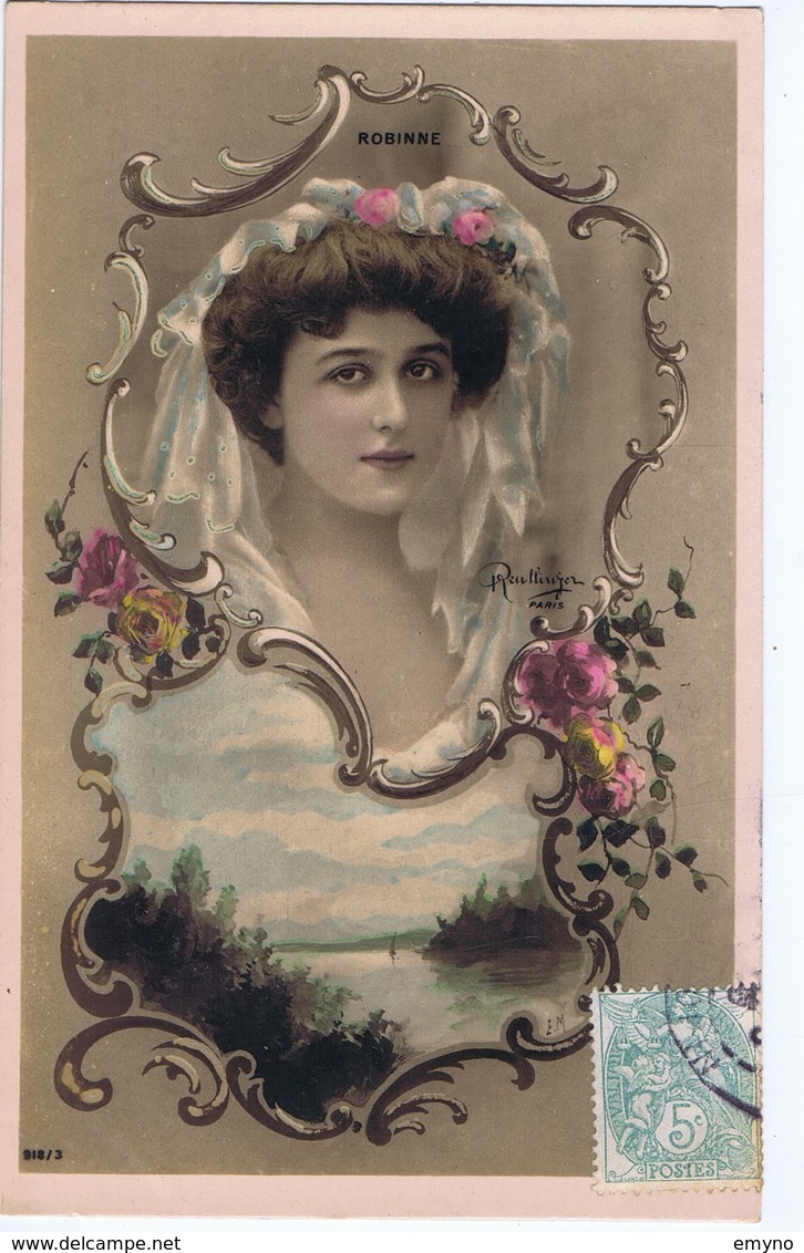Robinne, Artiste 1900, Photo Reutlinger, Joli Decor , Médaillon - Dance