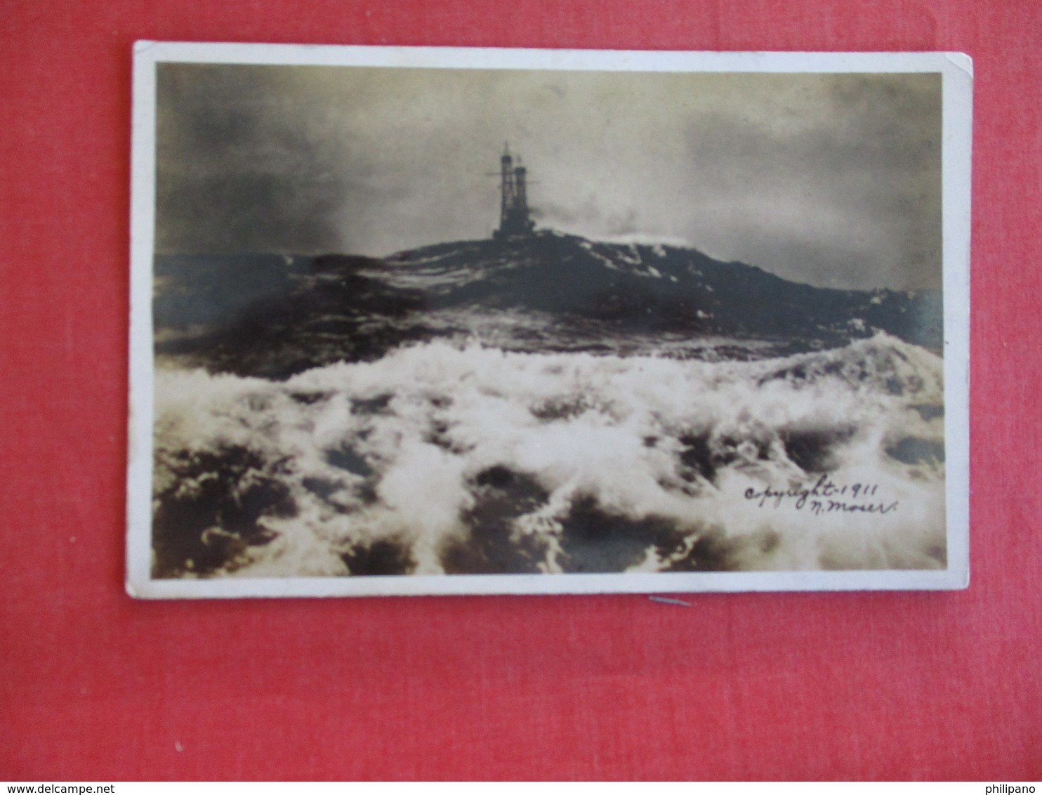 RPPC  Warship In Rough Waters   Ref 2887 - Guerra