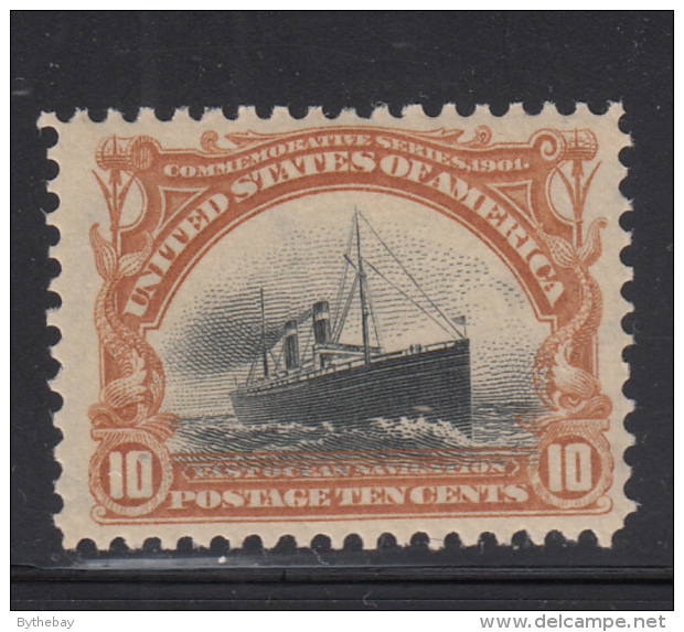 USA 1901 MH Scott #299 10c Steamship St. Paul Pan-American Exposition - Unused Stamps