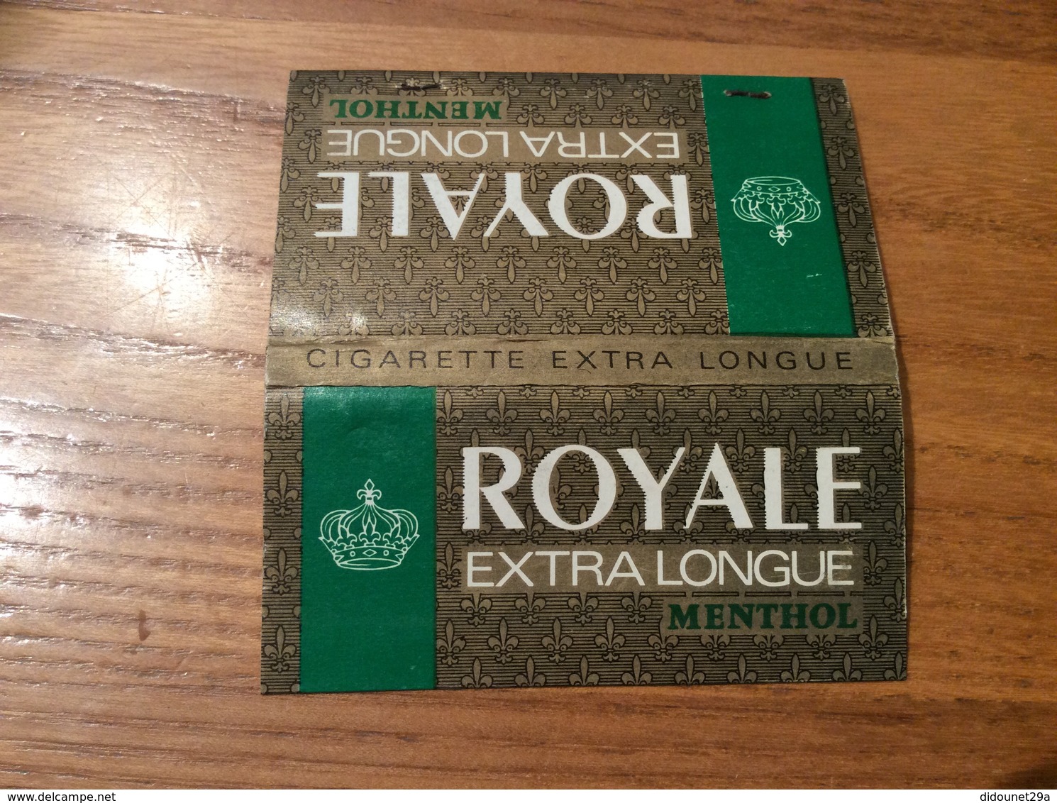 Pochette D'allumettes * Seita « ROYALE EXTRA LONGUE MENTHOL / OFFERT GRACIEUSEMENT» (cigarettes) - Boites D'allumettes