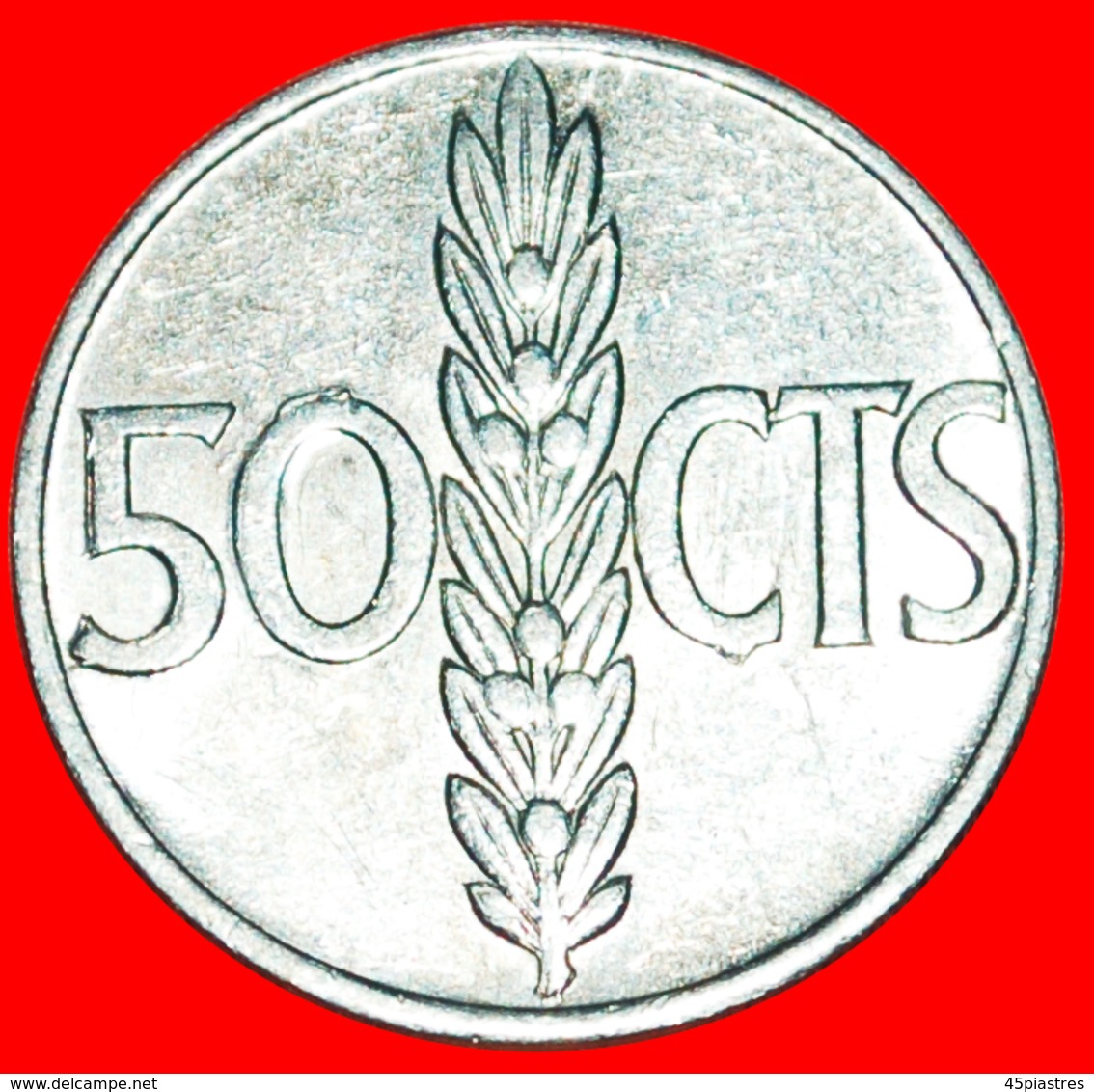 √ GENERALISSIMO FRANCO (1947-1975): SPAIN★ 50 CENTIMOS 1968 (1966) MINT LUSTER! LOW START ★ NO RESERVE! - 50 Centiem