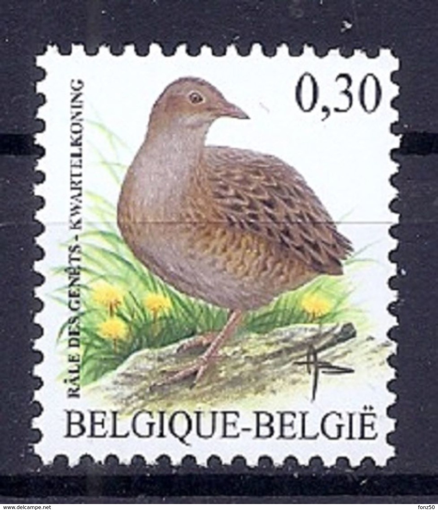 BELGIE * Buzin * Nr 3478 * Postfris Xx * WIT  PAPIER - 1985-.. Oiseaux (Buzin)