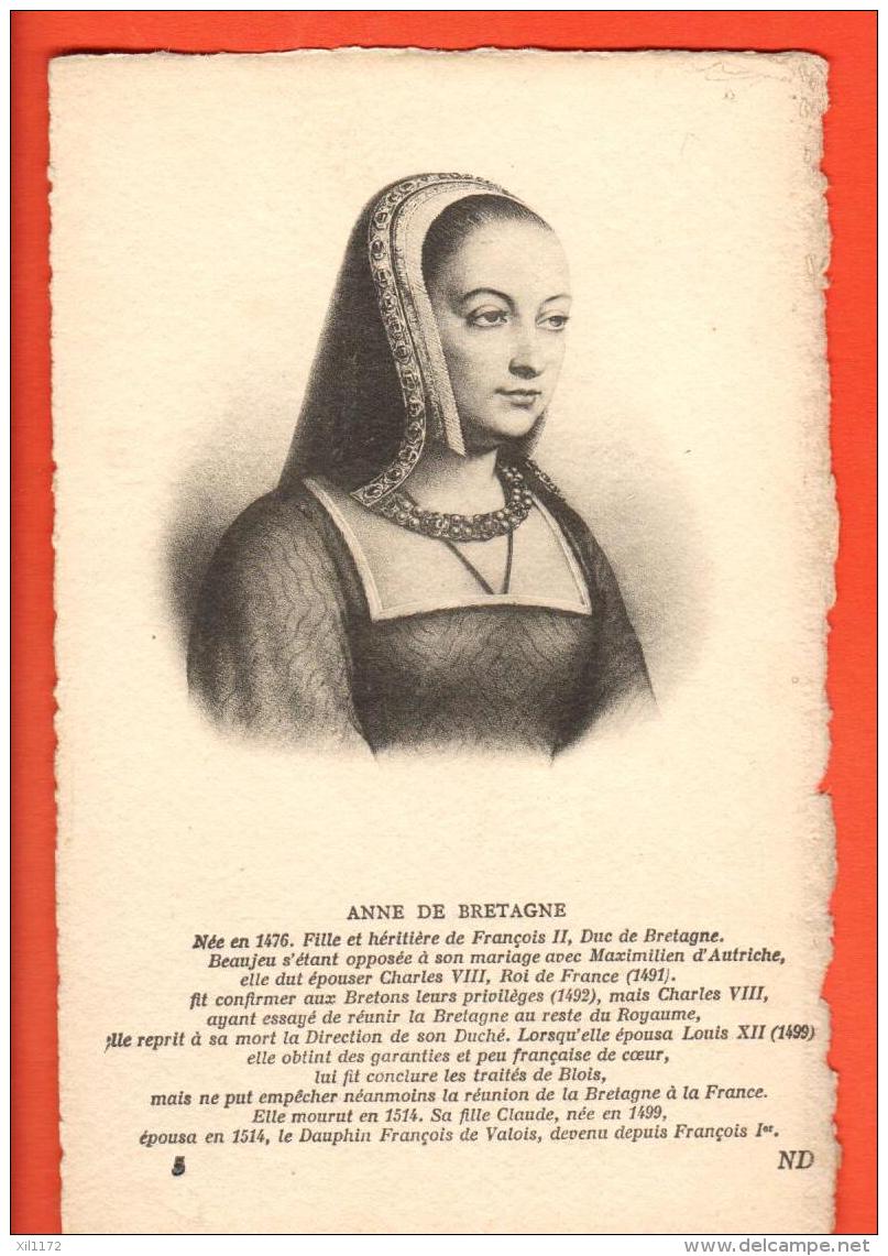 GBN-01 Anne De Bretagne Née En 1476,fille De Françoois II.  Non Circulé - Familles Royales