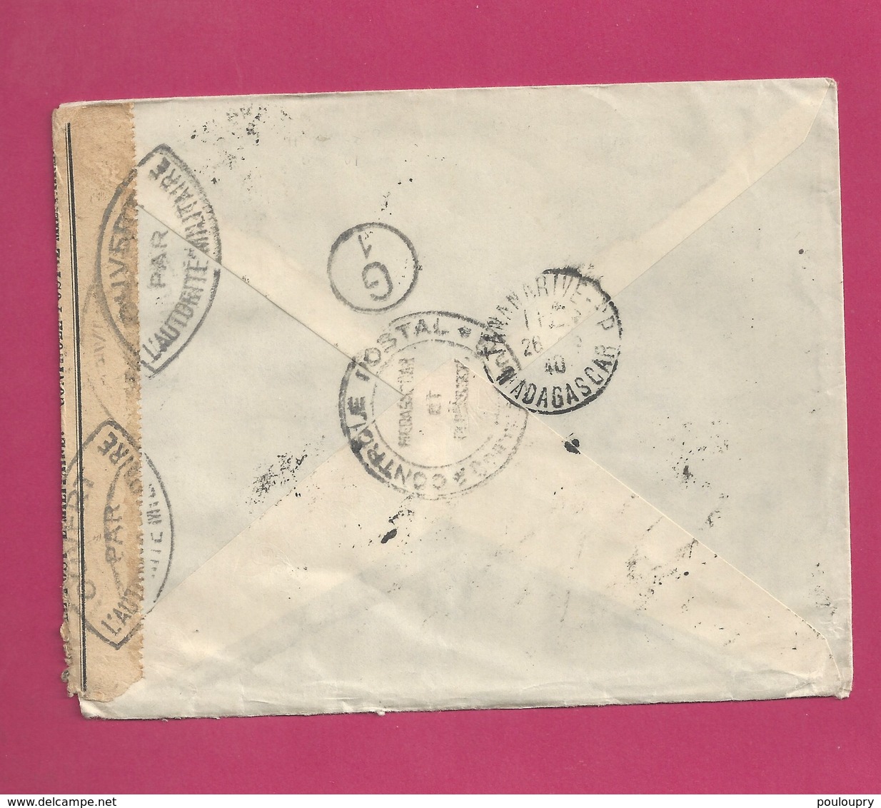 Lettre De Madagascar Pour Les EUAN De 1940- YT N° 168 Et 208 -Exposition Internationale De New York - Covers & Documents