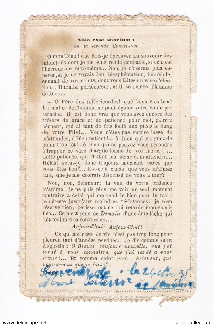 Le Volo Esse Sanctum Ou La Seconde Conversion, éd. E. Boumard Pl. 460 - Images Religieuses