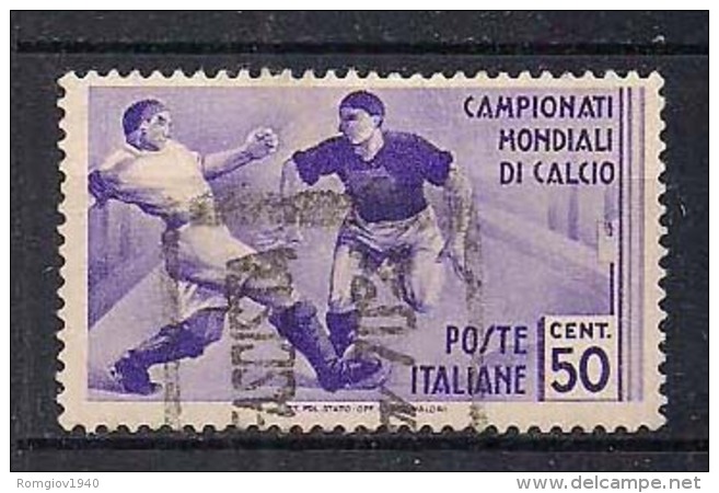 REGNO D'ITALIA   1934   CAMPIONATO MONDIALE DI CALCIO   SASS. 359    USATO   VF - Usati