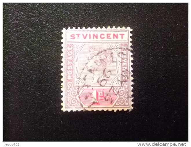 ST. VINCENT SAINT VINCENT 1899 REINE VICTORIA Yvert 47 FU - SG N 68 FU - St.Vincent (...-1979)