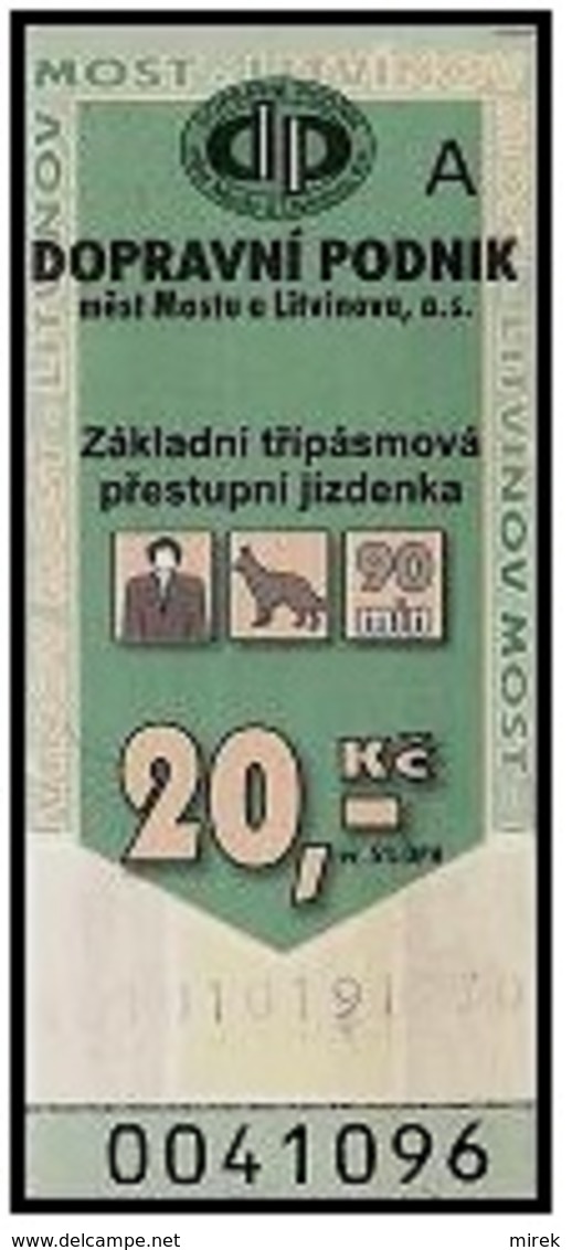 Czech Republic - Most A Litvinov; 2002 - 20 Kč, Used - Europe