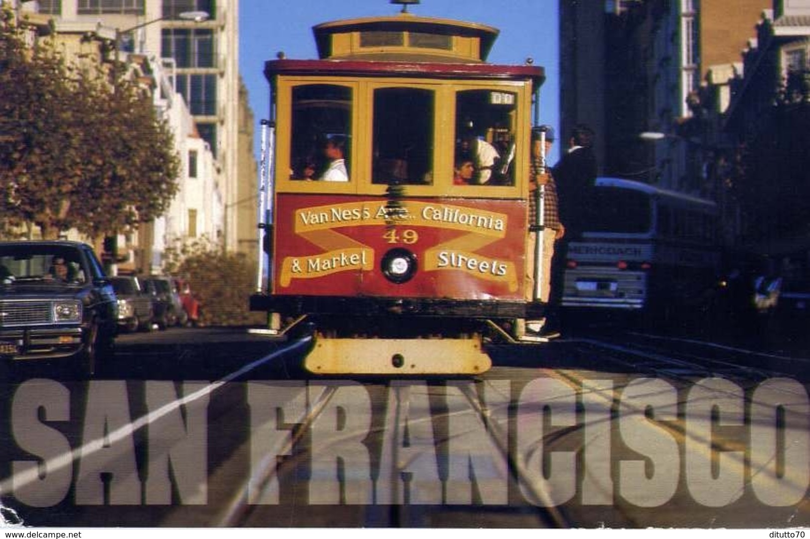 San Francisco - Cable Car - Formato Grande Viaggiata Mancante Di Affrancatura – E 4 - Mondo