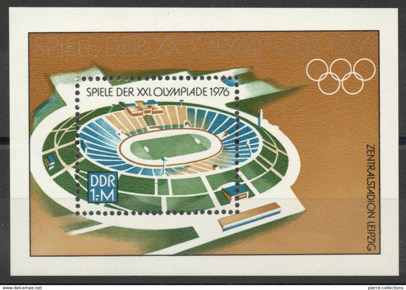Allemagne - DDR - Bloc-Feuillet N° 41 Neuf ** - 21e Jeux Olympiques De Monréal - Stade De Leipzig - Sonstige & Ohne Zuordnung