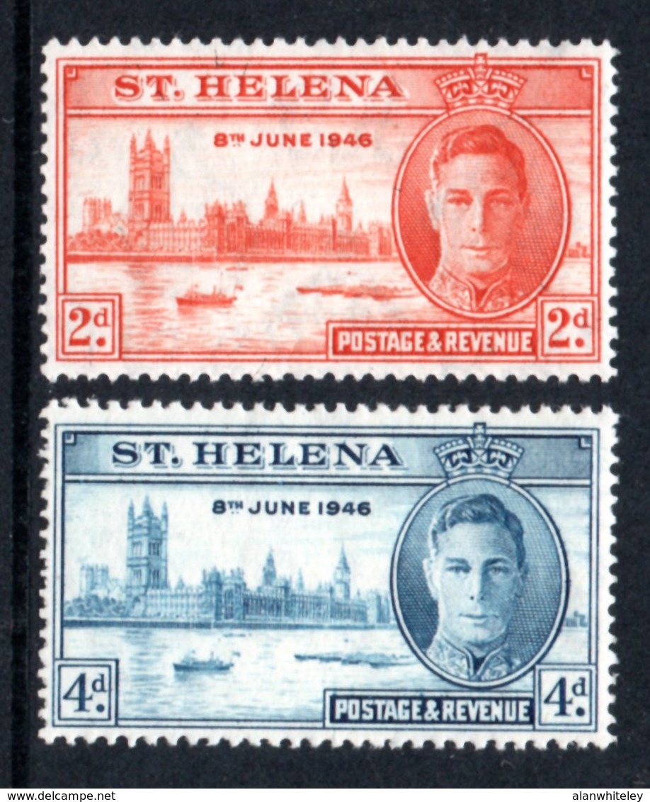 SAINT HELENA 1946 Victory: Set Of 2 Stamps UM/MNH - Saint Helena Island