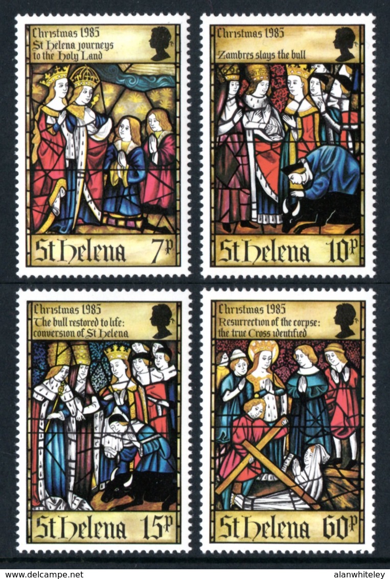 SAINT HELENA 1985 Christmas: Life Of St Helena (3rd Series): Set Of 4 Stamps UM/MNH - Saint Helena Island