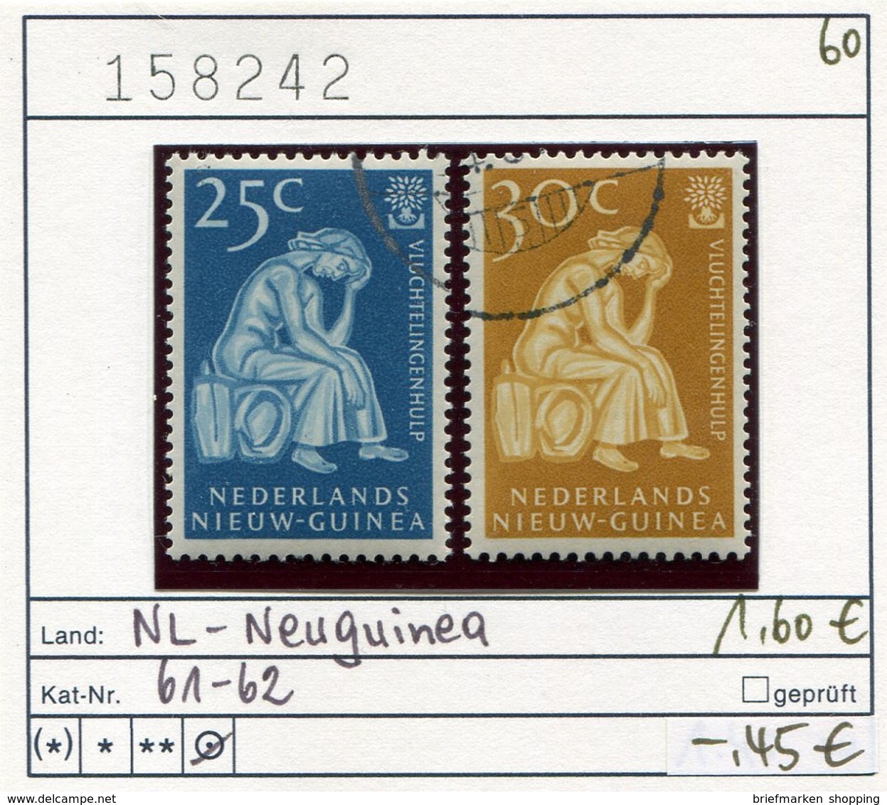 Niederl. Neuguinea - Nederlands Nieuw-Guinea - Pays-Bas-New Guinea - Michel 61-62 - Oo Oblit. Used Gebruikt - Oceania (Other)