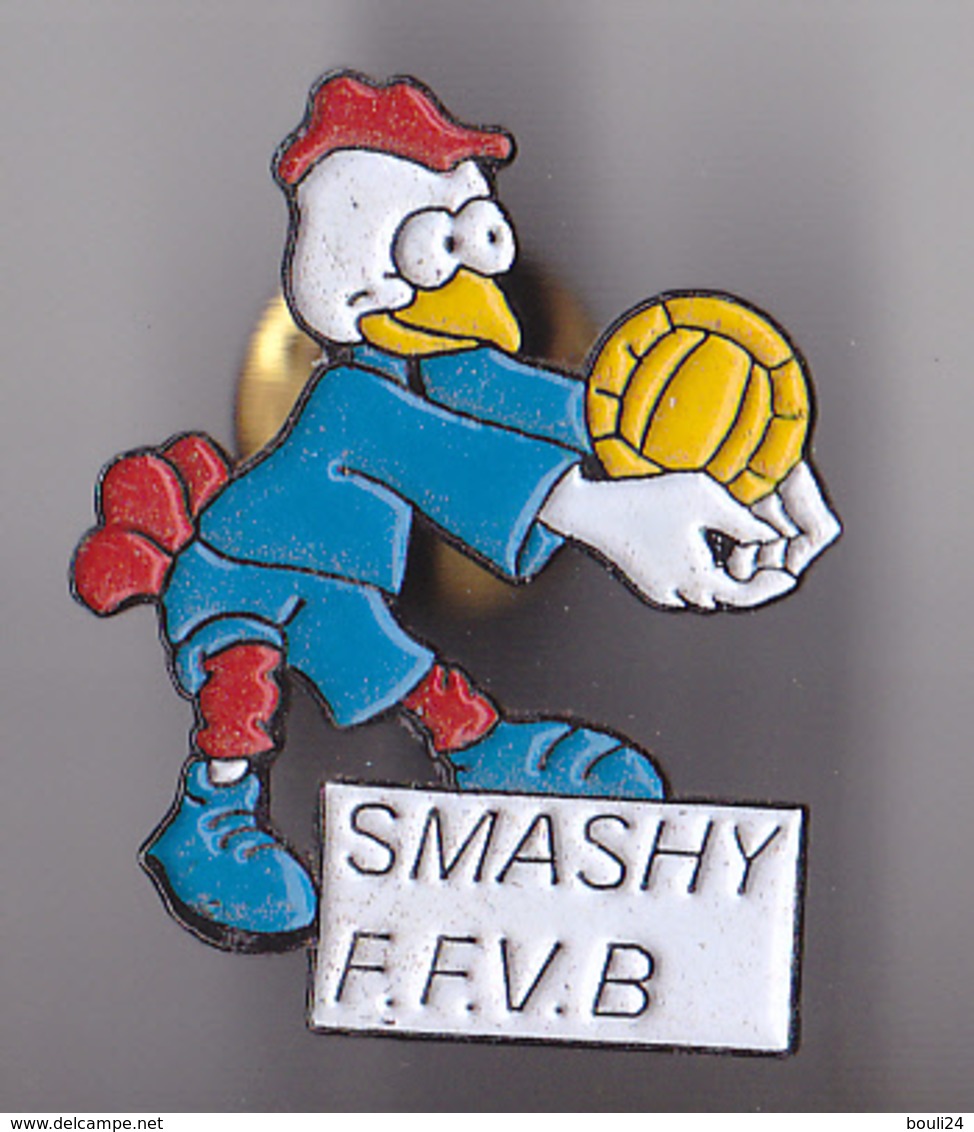 PIN'S THEME SPORT  VOLLEY BALL MASCOTTE SMASHY DE LA FEDERATION FRANCAISE - Volleyball