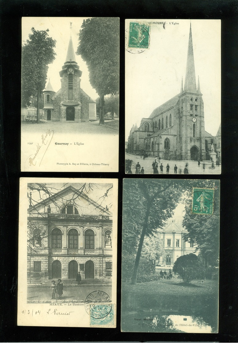 Beau lot de 60 cartes postales de France  Seine - et - Marne  Mooi lot van 60 postkaarten van Frankrijk ( 77) - 60 scans