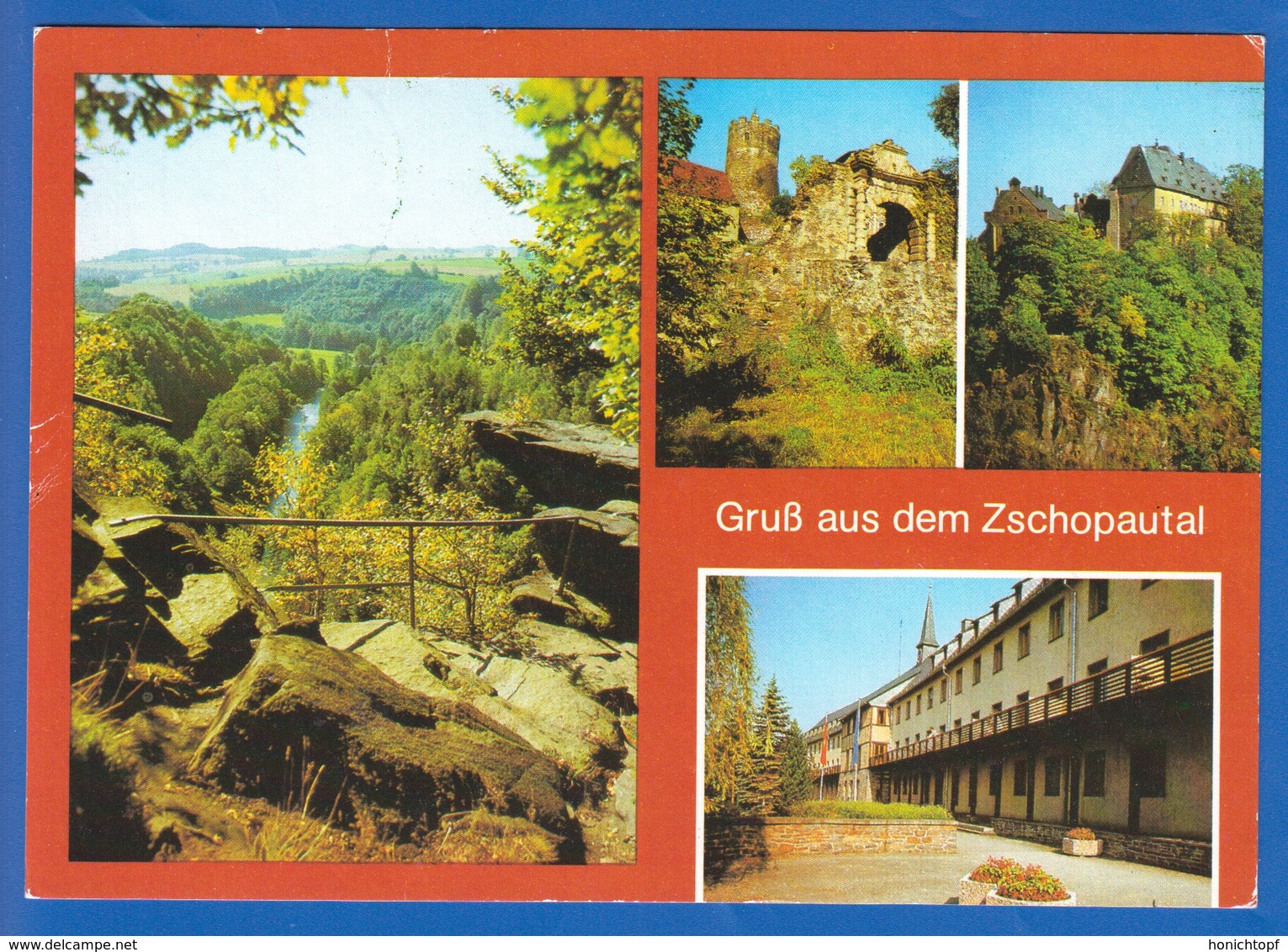 Deutschland; Zschopautal, Zschopau; Multibildkarte Mit Warmbad, Schloss Und Burg - Zschopau
