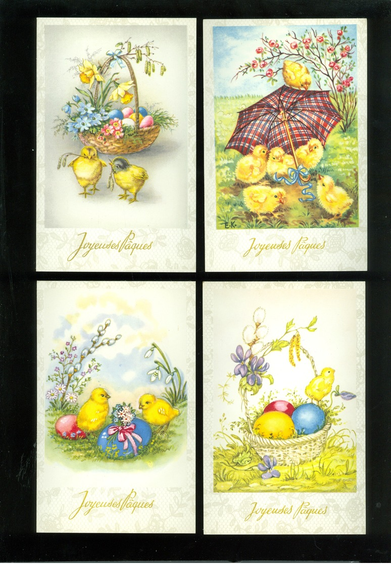 Beau Lot De 60 Cartes Postales Fantaisie  Pâques ( Non écrites ) Mooi Lot 60 Postkaarten Fantasie  Pasen ( 32 Coloprint) - 5 - 99 Cartes