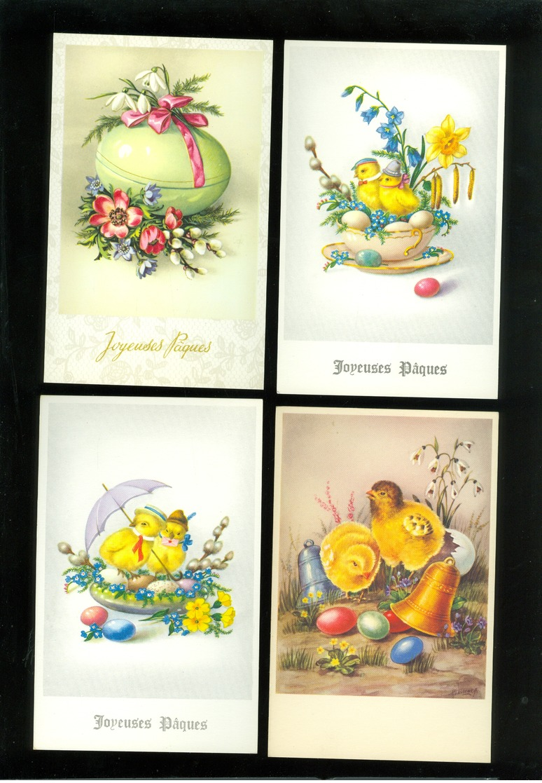 Beau lot de 60 cartes postales fantaisie  Pâques ( non écrites ) Mooi lot 60 postkaarten fantasie  Pasen ( 32 coloprint)
