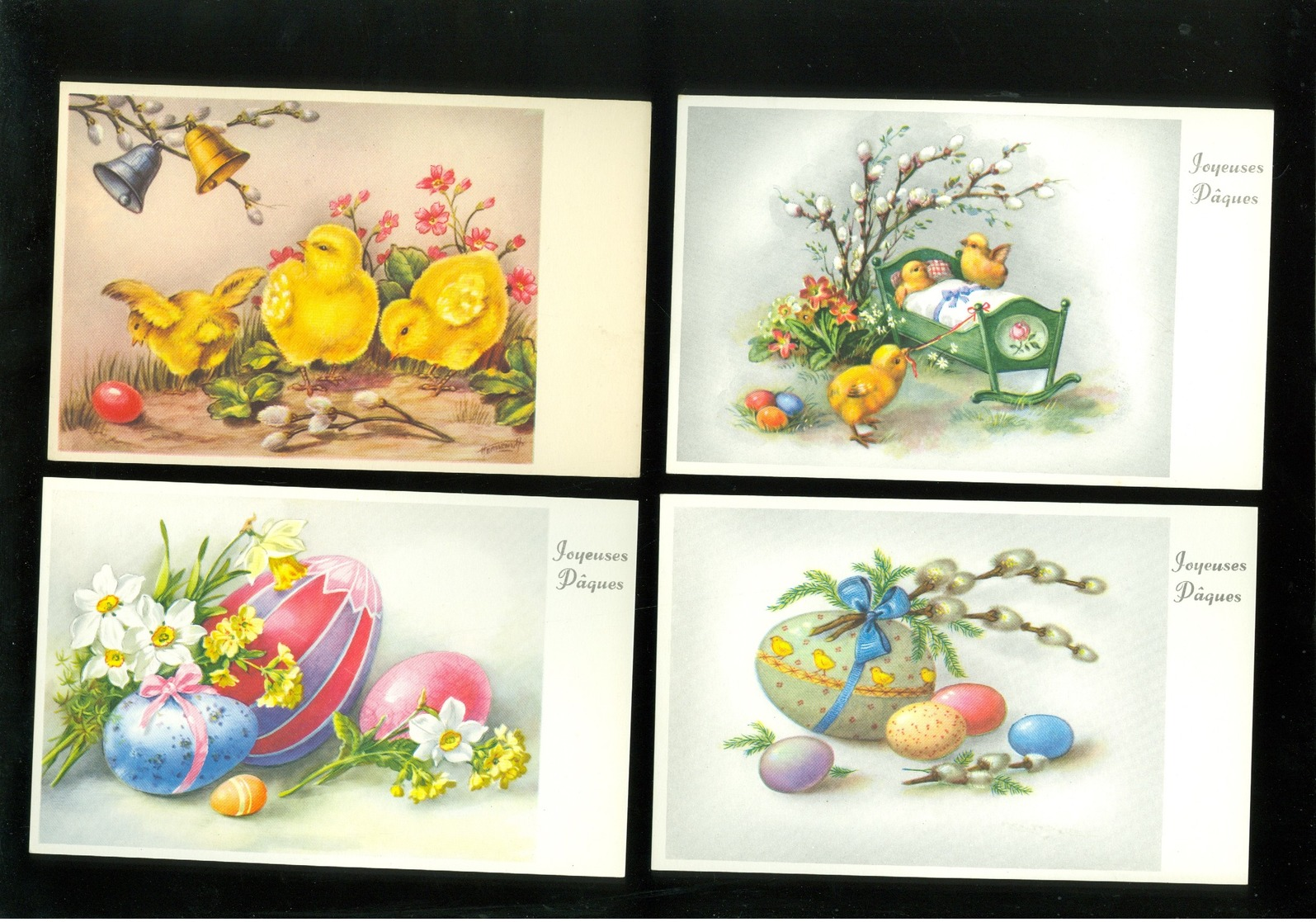 Beau lot de 60 cartes postales fantaisie  Pâques ( non écrites ) Mooi lot 60 postkaarten fantasie  Pasen ( 32 coloprint)