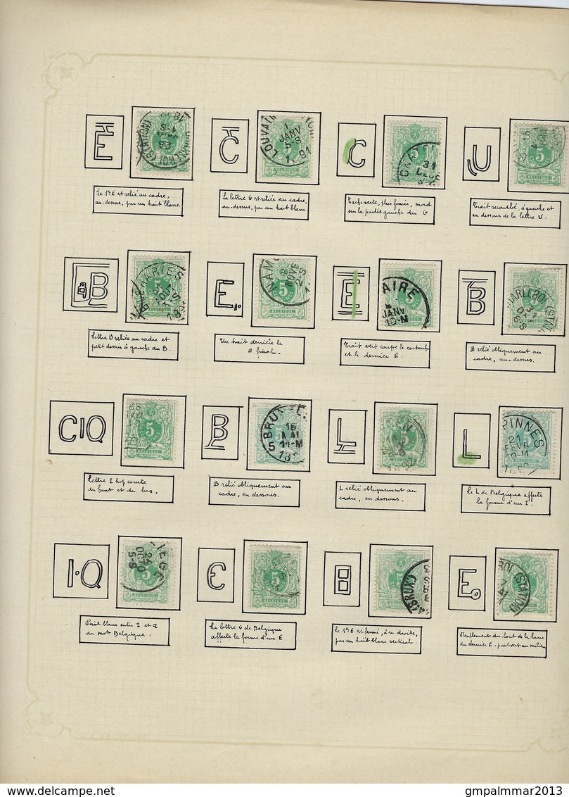 INDRUKWEKKENDE Studie (circa 300 Zegels) Op Nr. 45 Met Variëteiten En Curiositeiten (zie 20 Scans) ! LOT 192 ! - 1869-1888 Leone Coricato