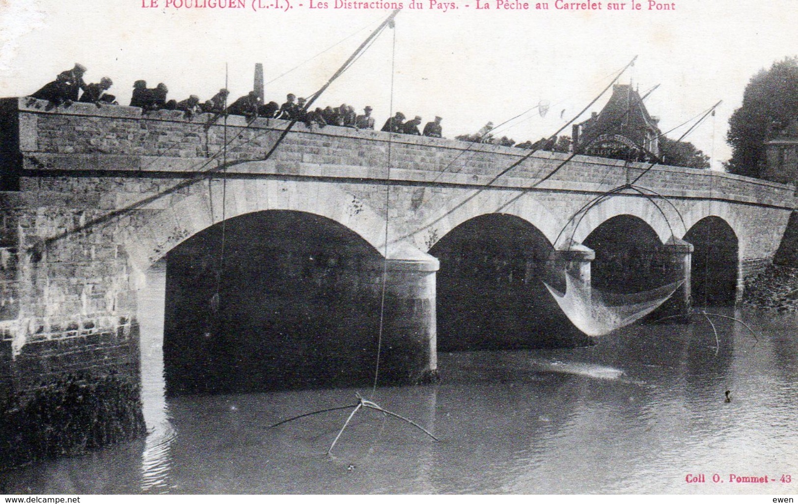 Le Pouliguen. Les Distractions Du Pays. La Pêche Au Carrelet Sur Le Pont. - Le Pouliguen