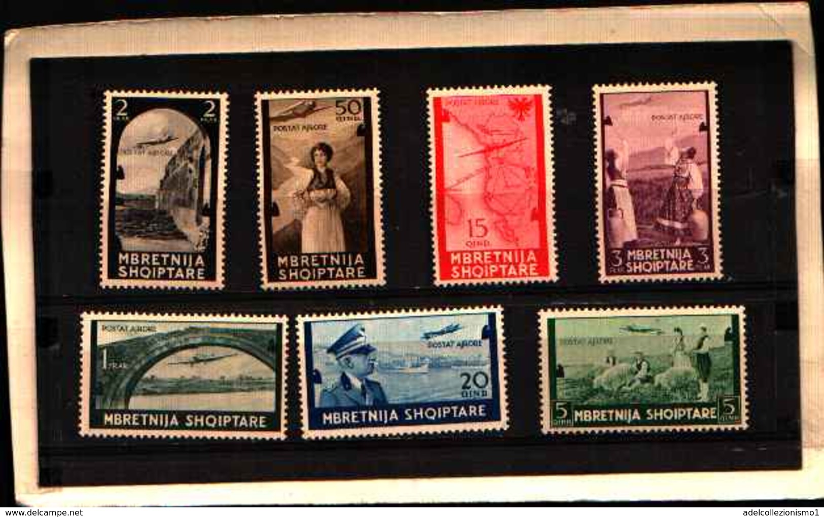 88889) ITALIA-albania-erie Ordinaria - POSTA AEREA - 31 Marzo 1940 -serie Completa-MNH** - Albania