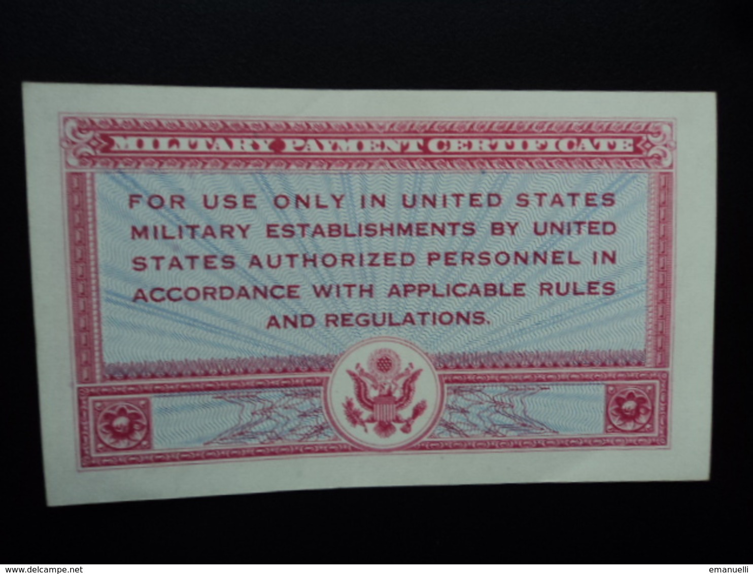 ÉTATS UNIS D'AMÉRIQUE : MILITARY PAYMENT CERTIFICATE * : 1 DOLLAR  ND 1947  P M12   SUP+ - 1947-1948 - Series 471