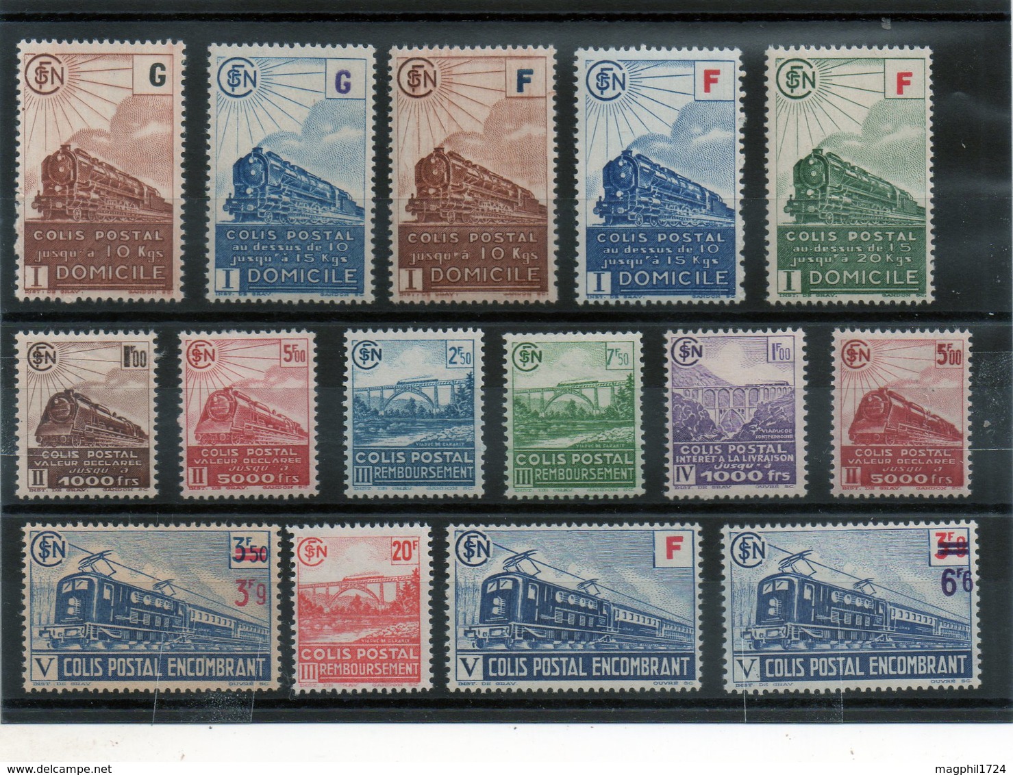 Timbres Pour Colis Postaux ( 25 T Neuf ) - Ungebraucht