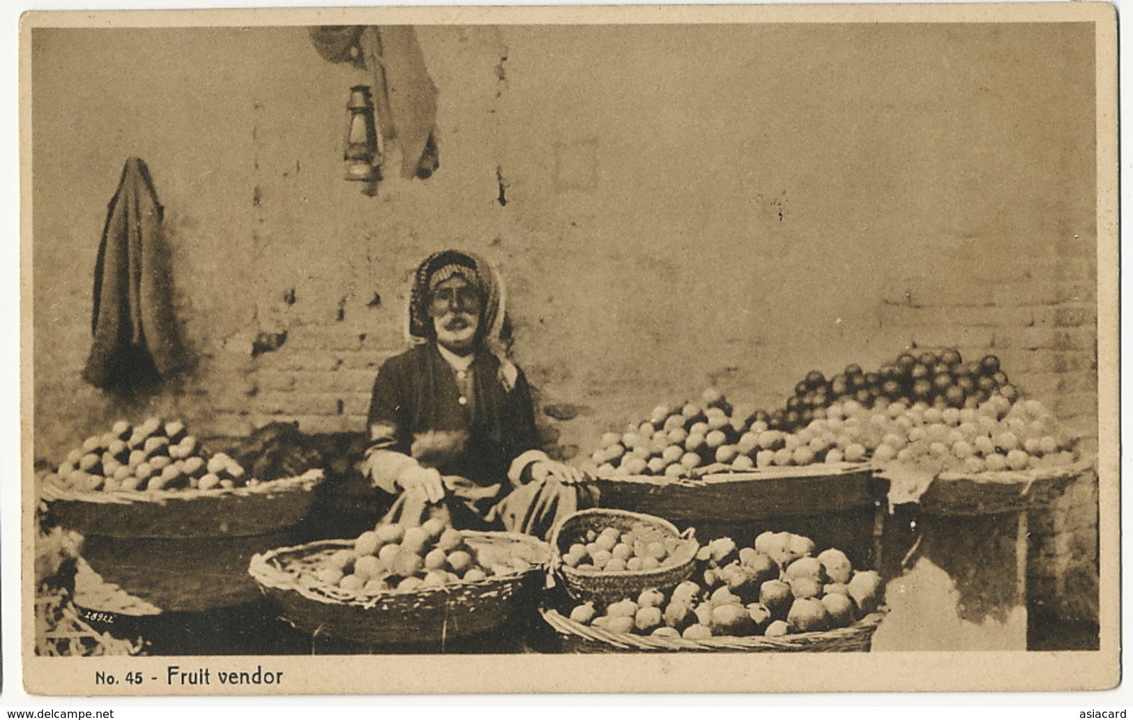 45 Fruit Vendor P. Used Baghdad 1938 To Beyrouth Beirut Then Haifa  Edit Naman - Iraq