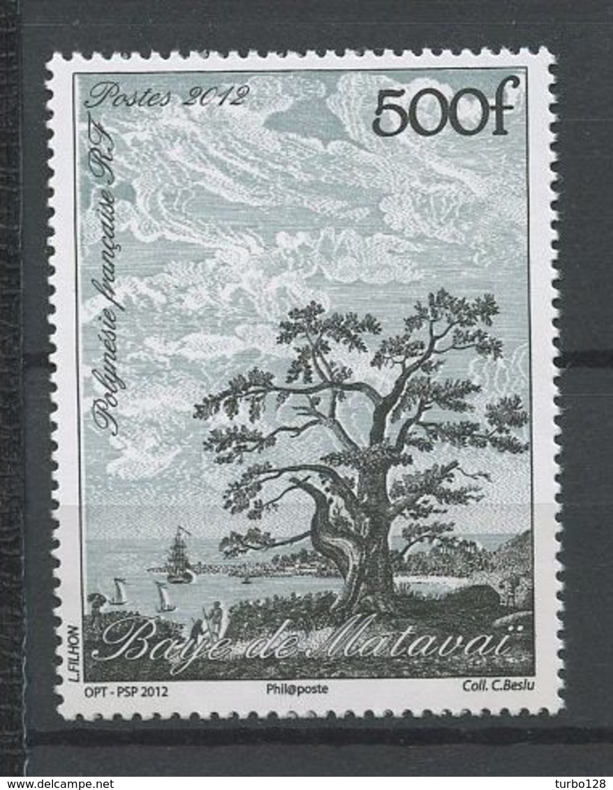 POLYNESIE 2012 N° 1012 ** Neuf MNH Superbe Art Gravure Ancienne Vue De La Baye De Matavaï à Otahiti Paysage Landscape - Neufs