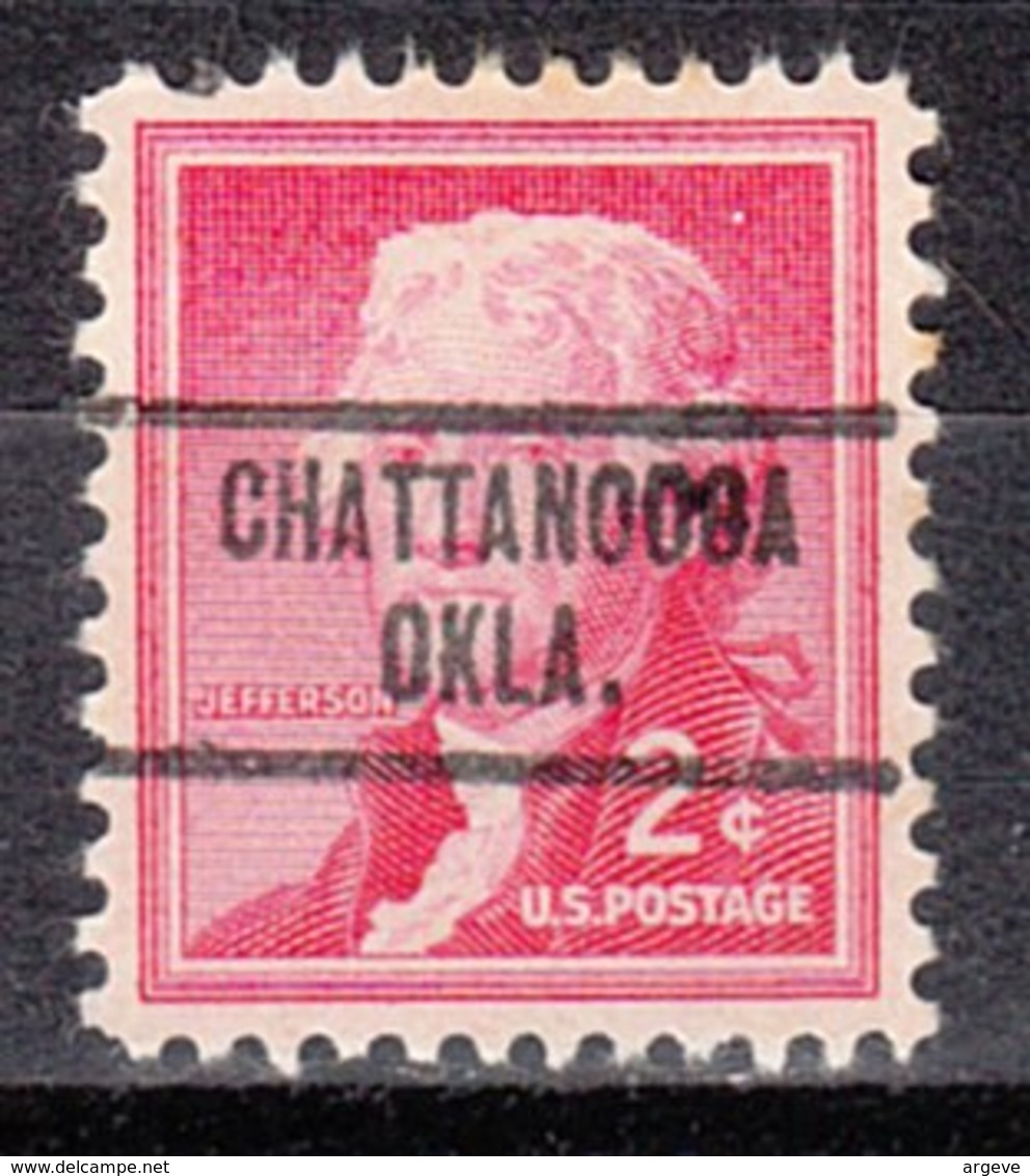 USA Precancel Vorausentwertung Preo, Locals Oklahoma, Chattanooga 734 - Preobliterati