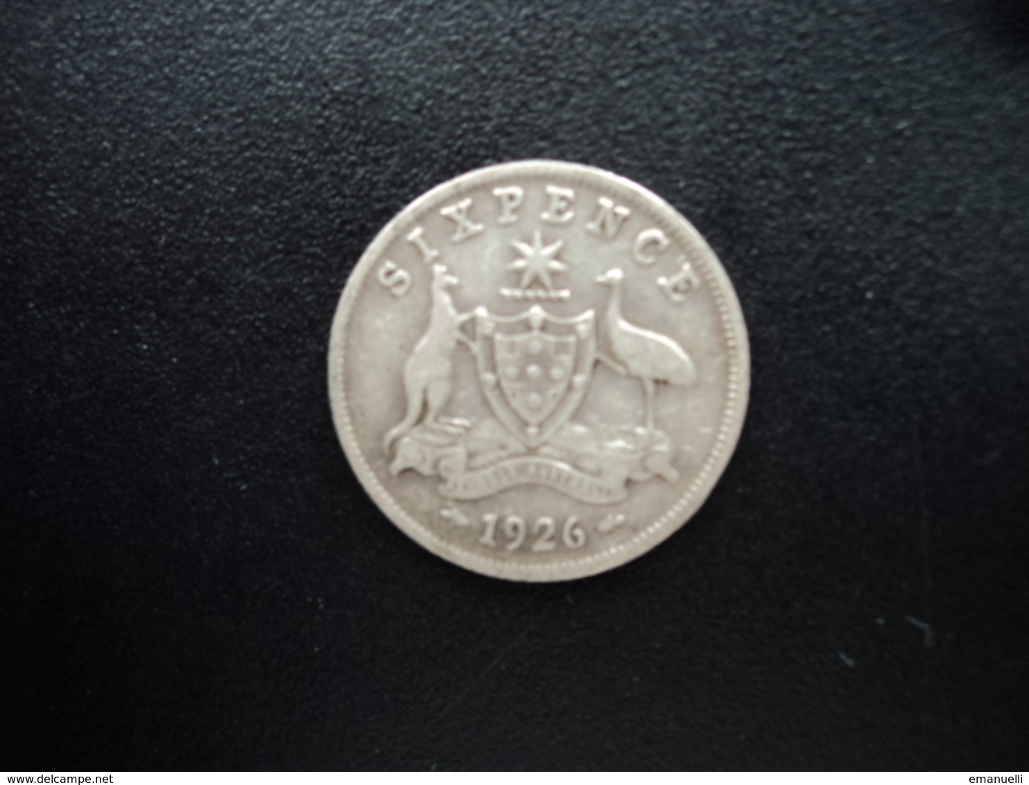 AUSTRALIE : 6 PENCE  1926 (m & Sy)  KM 25   TB / TTB - Sixpence