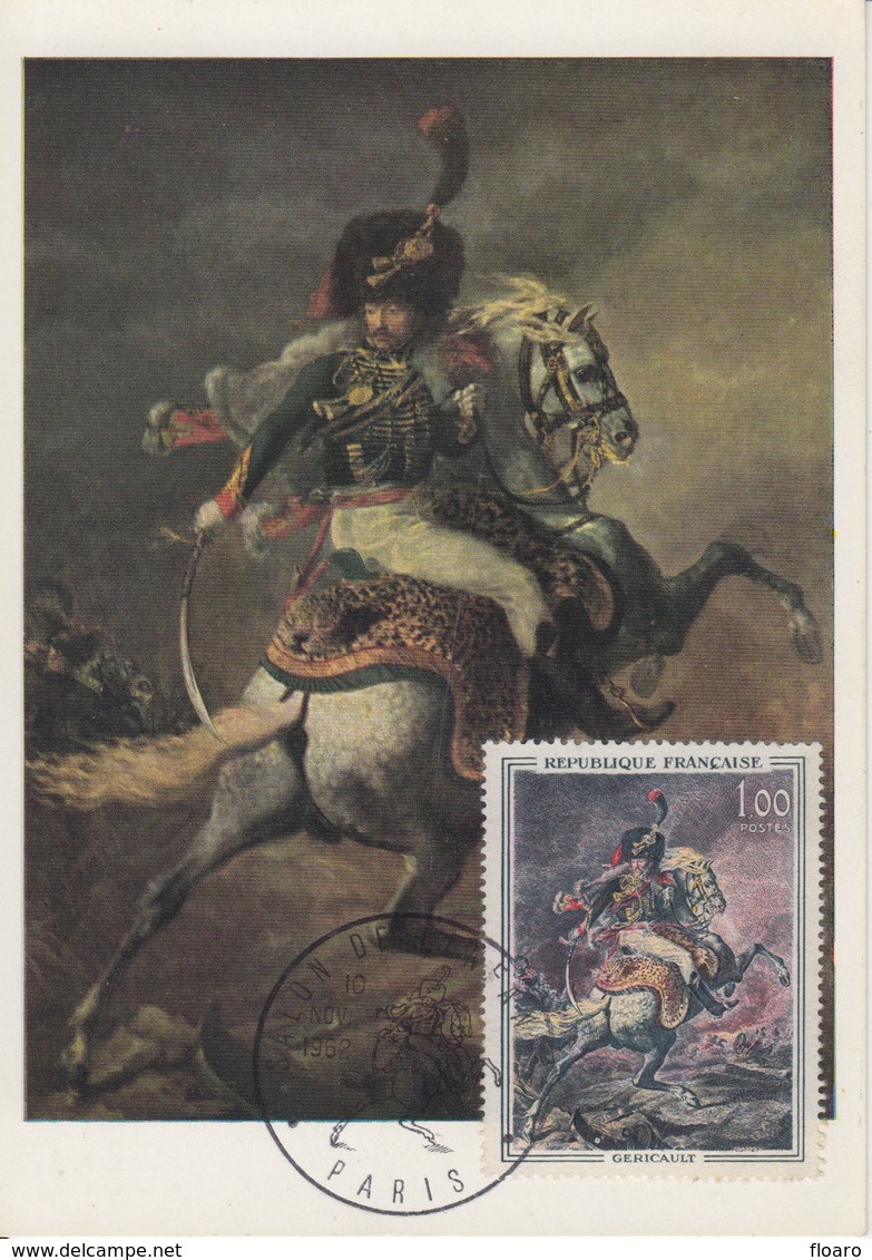 Carte-Maximum FRANCE N°Yvert 1365 / GERICAULT / Officier De Chasseurs - 1960-1969