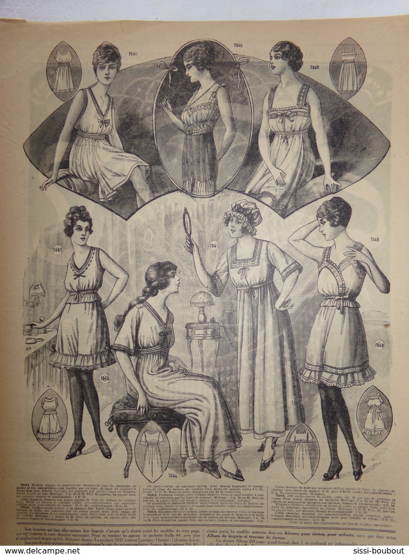 "Le Petit Echo De La Mode" Numéro: 10 De L'Année: 1917 - Mode - Modèles - Culture - Culinaire - Mode