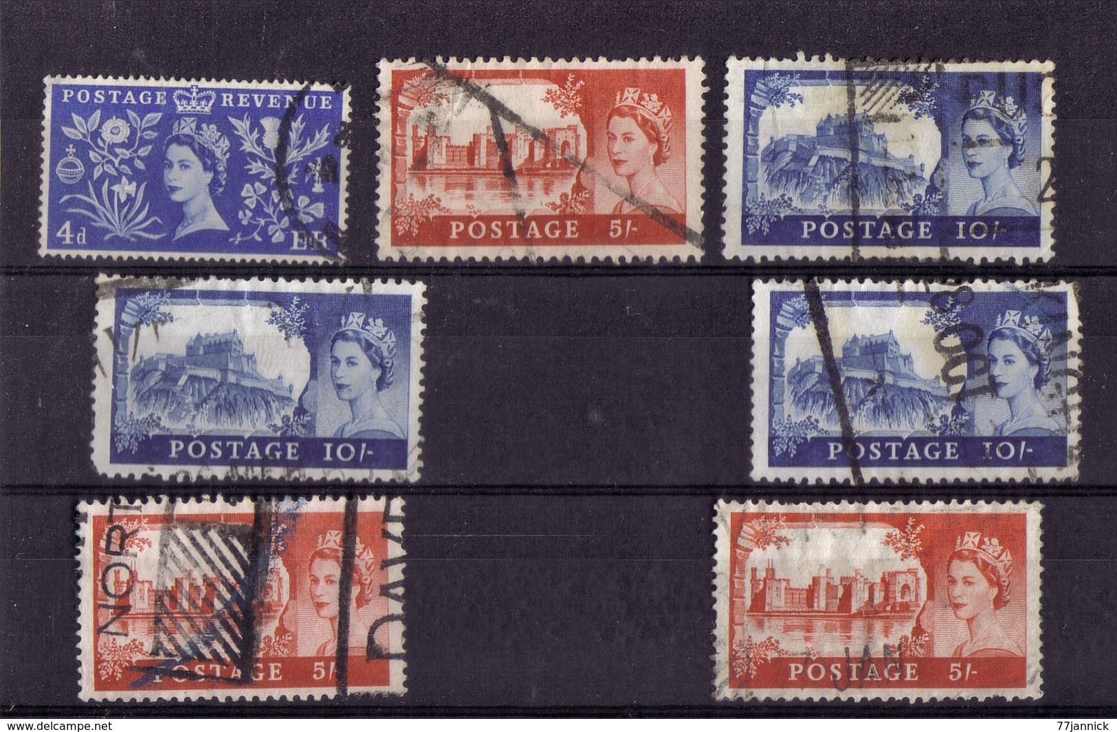 LOT DE TIMBRES  OBLITERE - Collections