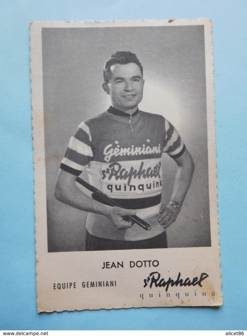 Equipe Geminiani 1957-1958 Jean Dotto  St Raphael Quinquina - Cyclisme